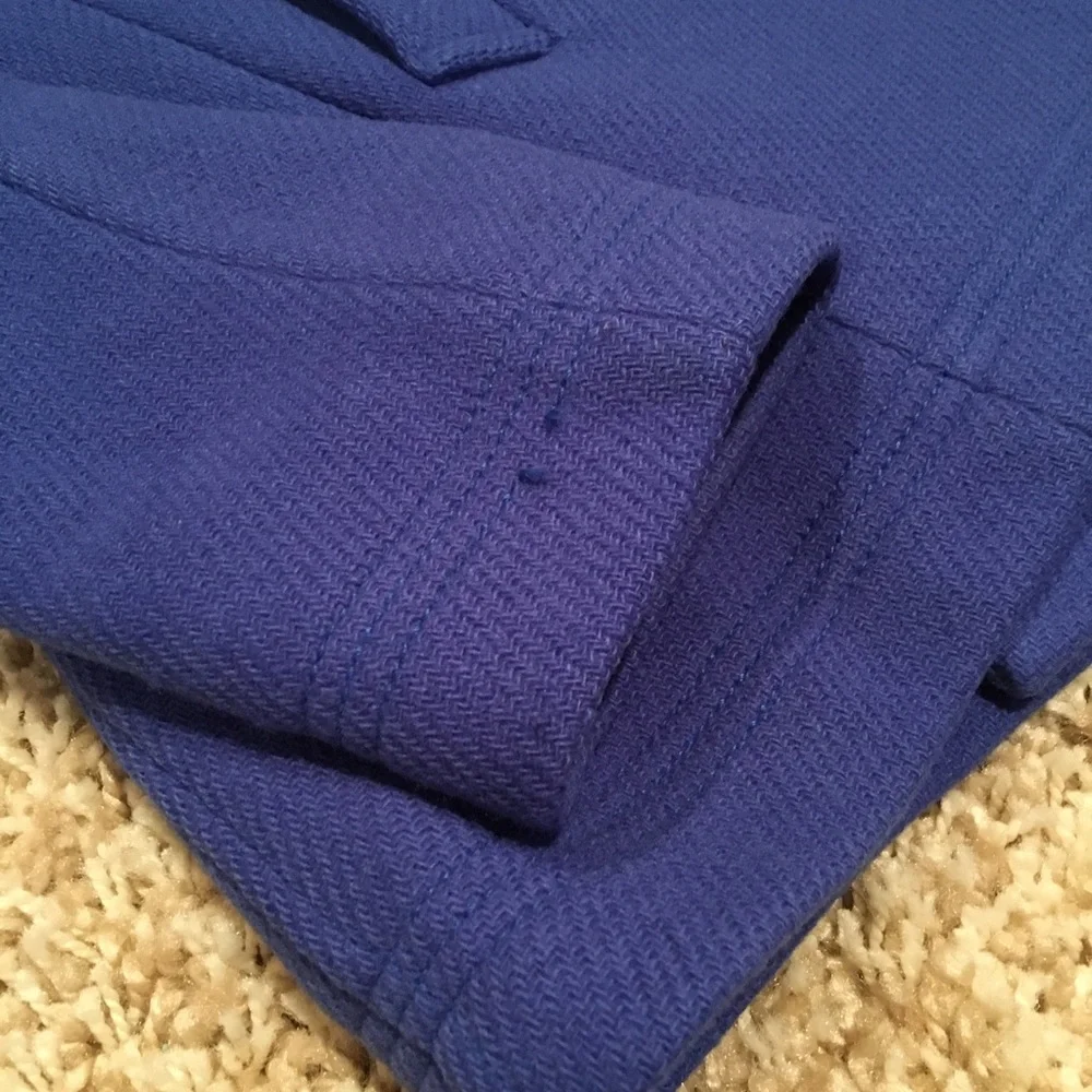 J. Crew Blue Pea Coat with Gold Buttons - Picture 4 of 7
